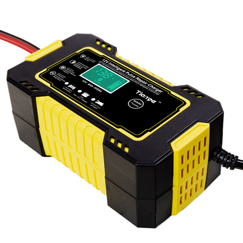 Full Automatic Car Battery Charger 12V 6A Digital Display Battery Charger Power Pulse Repair Chargers