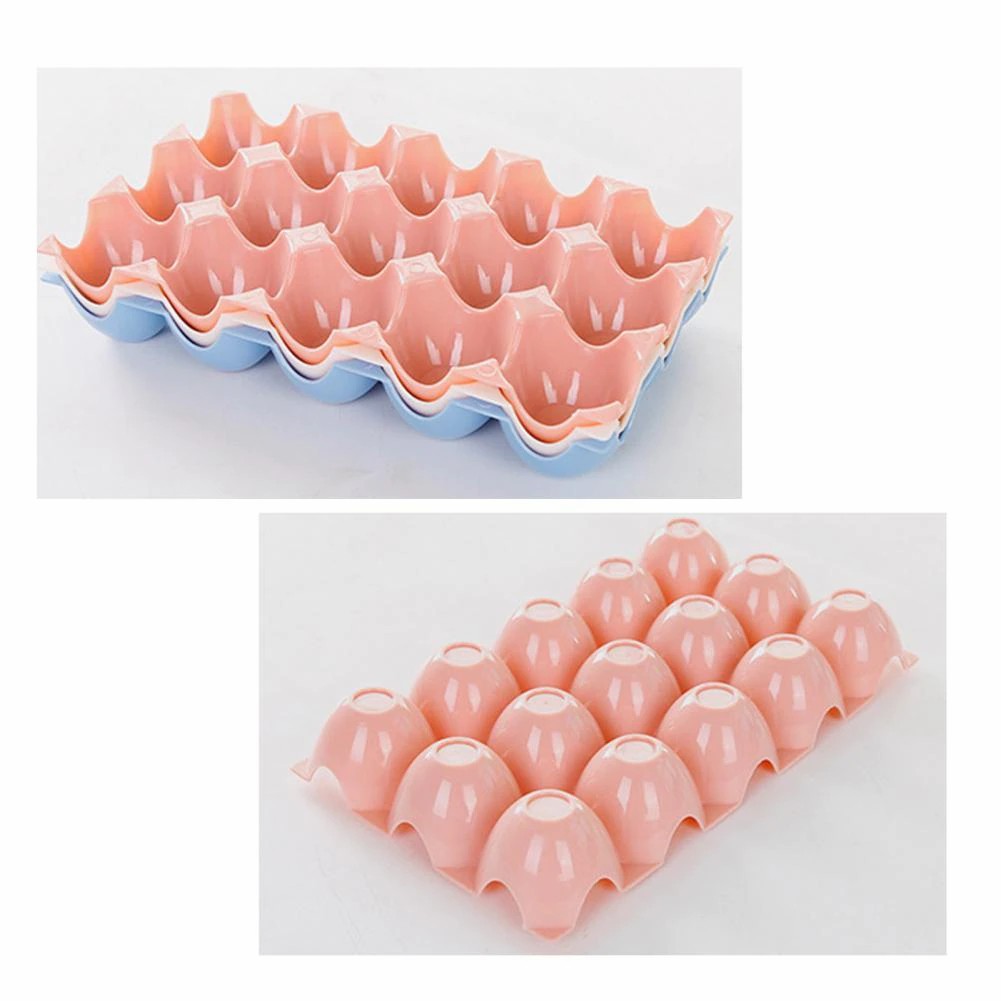 15 Grid Egg Storage Box Plastic Refrigerator Storage Egg Container Boxes Eggs Shelf Case Organizer