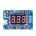 DC 5-30V Micro USB 5V Power Independent PWM Generator 2 Channel Dual Way Digital LED Duty Cycle Pulse Frequency Board Module