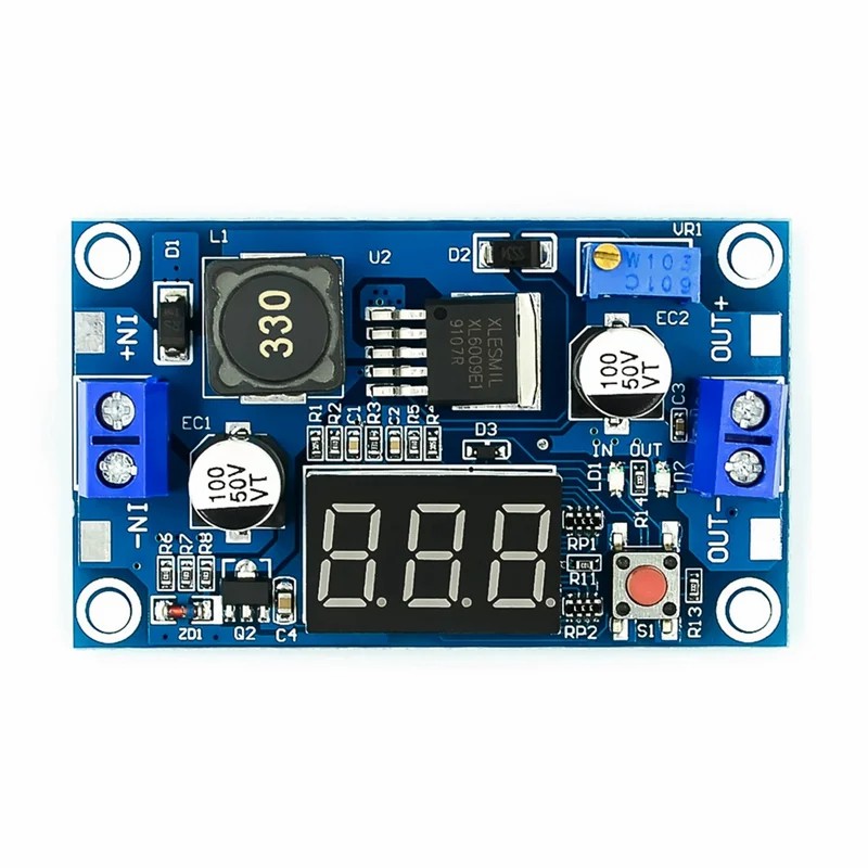 Upgraded XL6009 DC-DC Adjustable Boost Module 5-32V to 5-40V 4A with Digital Display