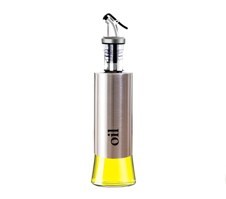 Leak-proof Kitchen glass oil vinegar soy sauce bottle (300ml)