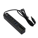USB Hub Combo Splitter 6 Ports USB 2.0 High Speed Mini 2 In 1 SD TF Card Reader super mini size which is portable and convenient