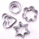 DIY Kitchen Useful 12Pcs/Set Stainless Steel Cookie Biscuit Fondant Cake Paste Mould Cutter Decor Tool