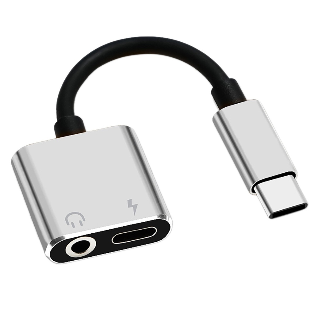 Z02 2-in-1 Type-C to 3.5mm aluminum alloy Adapter