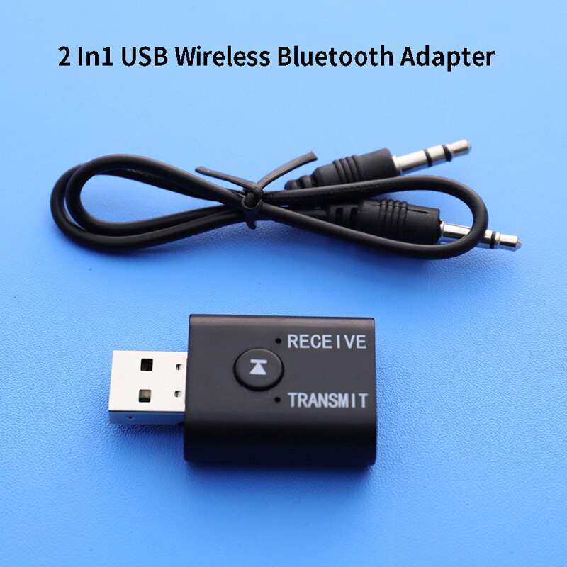 Bluetooth 5.0 adapter USB 2-in-1 Wireless Audio Combo Receiver