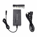 96W Universal Laptop Power Charger AC Adapter with 8 DC Jack Plug Converters 12V to 24V Adjustable Portable Charger