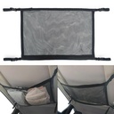 Double layer Car Ceiling Storage Net Pocket Car Roof Bag Interior Cargo Net Breathable Mesh Bag