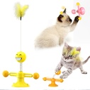 Cat Teaser Toy Sucker Spring Kitten Training Puzzle Game Toy Interactive Suction Cup Ball Funny Cats Stick Pet Scratch Catch Toy