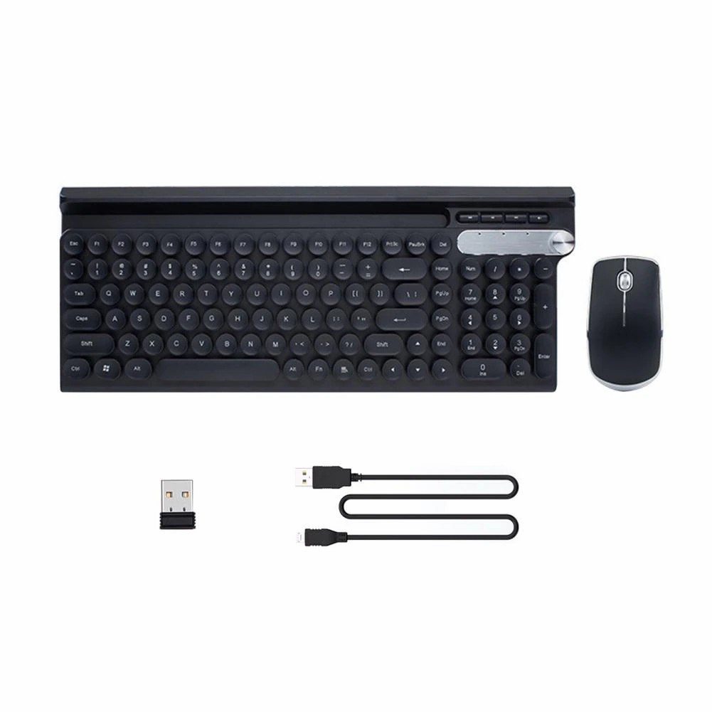 Wolftu LT500 rechargeable wireless keyboard and mouse set anti-spill game office home mute laptop keyboard