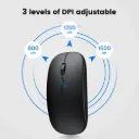 Rechargeable Bluetooth 5.1 + 2.4Ghz Wireless Optical Silent Mouse