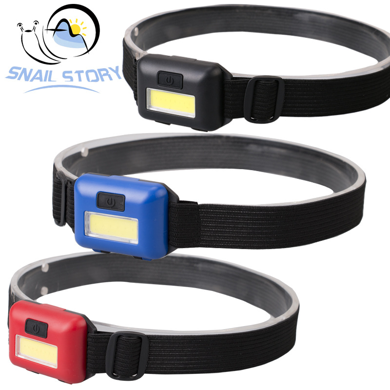 Mini COB LED Headlamp 3 Modes Waterproof Headlights