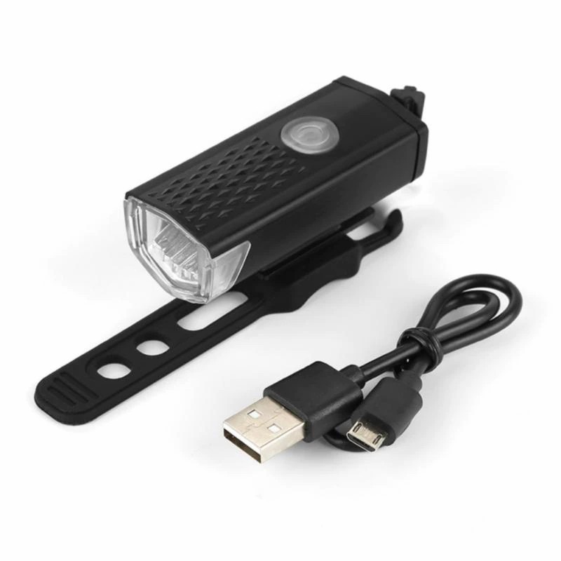 USB Rechargeable Bike Light Set Front Light with Taillight Easy to Install 3 Modes Bicycle Accessories