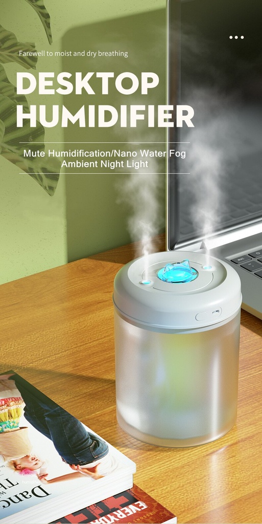 1500ML USB Air Humidifier Essential Oil Aromatherapy Diffuser Cool Mist Maker Fogger