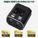 Bi-Direction HDMI-compatible Switch 4K Splitter 1x2/2x1 Adapter HD Switcher