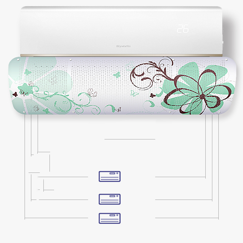 Adjustable Air Conditioning Wind Deflector Baffle Household Anti-direct Blowing Air Windshield Hanging Air Conditioner Cover