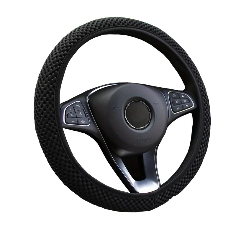 Universal Anti-slip grip elastic steering wheel cover Microfiber Breathable Ice Silk, Anti-Slip, Odorless, Easy Carry,Warm in Winter