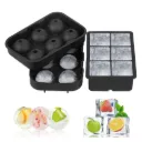 6 Cavity Round/Square Ice Cube Maker Silicone Ice Ball Maker Ice Cube Tray Mold Forms Food Grade Mold