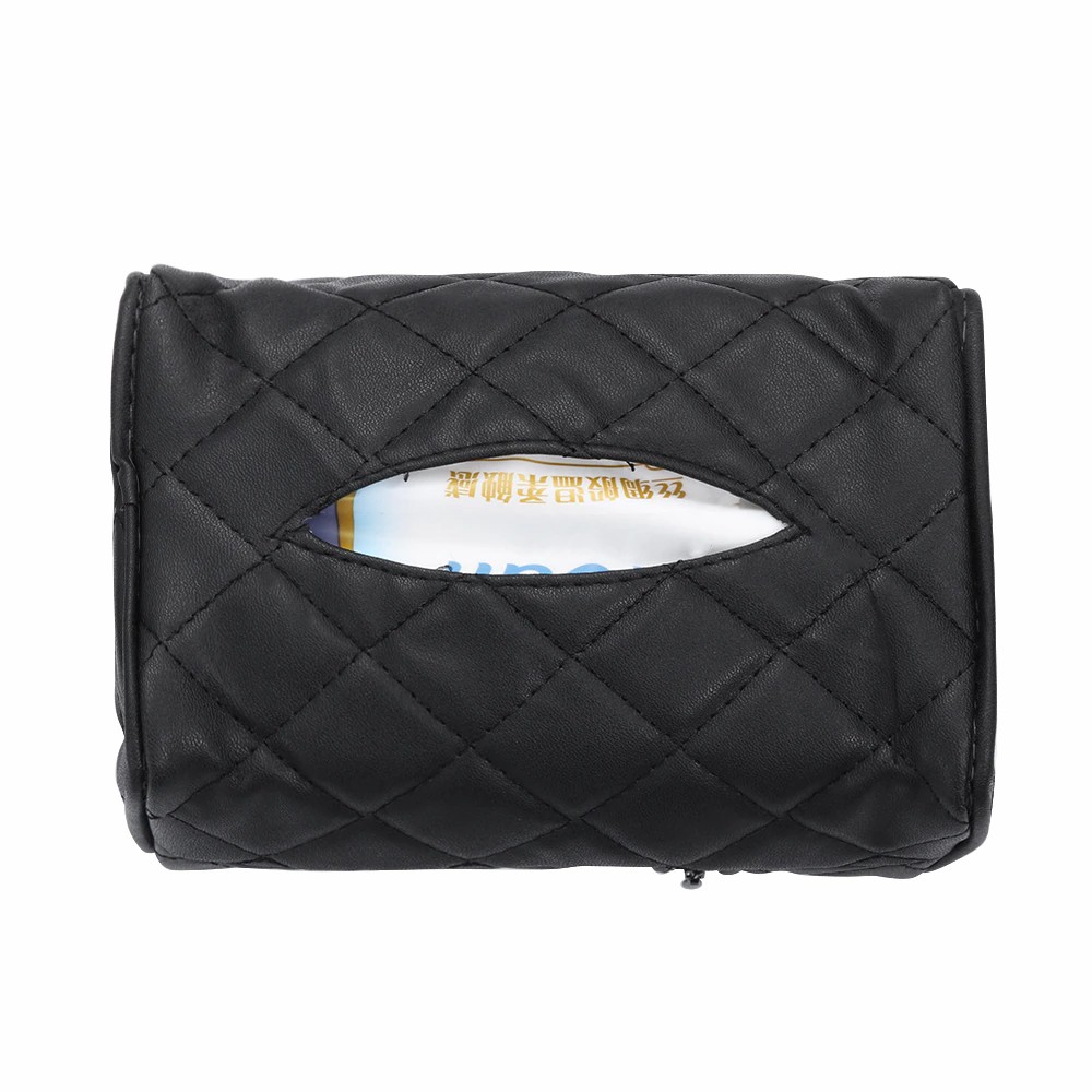Car Back Seat Leather Tissue Storage Box Napkin Holder Headrest Paper Cover Case Organizer Auto Interior Accessories
