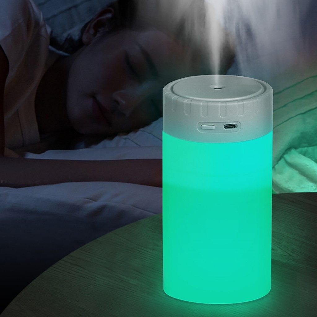 400ML Rechargeable Air Humidifier Ultrasonic Aromatherapy Diffuser Mini Portable Sprayer USB Essential Oil Atomizer With LED Lamp