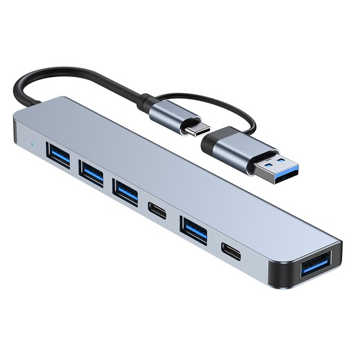 USB3.0+Type-c docking station seven-in-one USB 3.0 hub