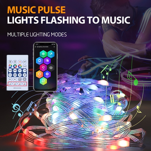 Bluetooth LED light strip with remote control 5V low voltage super bright RGB colorful atmosphere light living room decoration LED soft light strip