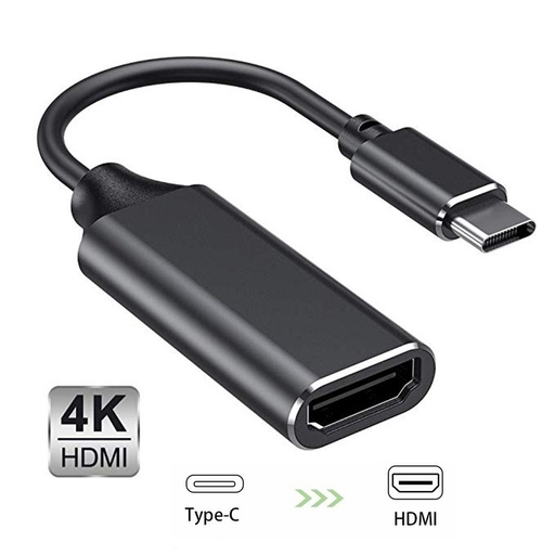 Type C to HDMI-compatible Cable Ultra HD 4k USB 3.1 HDTV Cable Adapter Converter