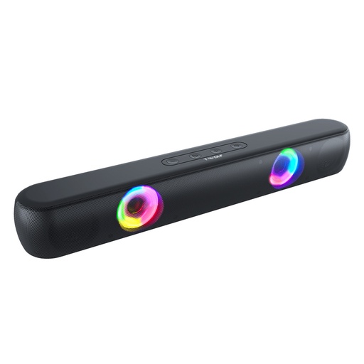 T-Wolf B320 Long Bar Dual Speakers Bluetooth 5.0 Speakers Colorful RGB Colorful Lights Stereo 3d High Sound Quality Game Home Use