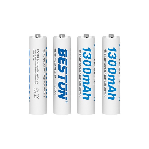 Beston 1.2V Ni-MH 7th rechargeable battery 1300mah AAA battery