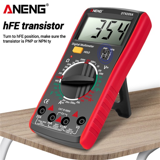 ANENG DT9205A Digital True RMS Professional Multimeter AC/DC Current Tester hFE Ohm Capacitor Voltage Meter Detector Tool