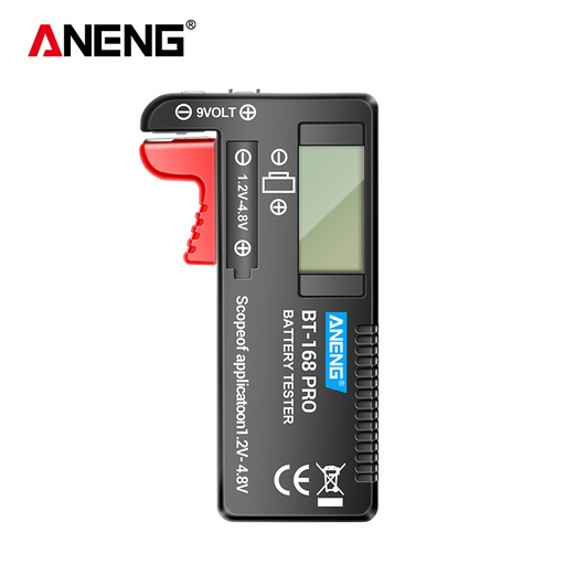 ANENG BT-168 PRO Digital Lithium Battery Capacity Tester Checkered Load Analyzer Display Check AAA AA Button Cell Universal Test