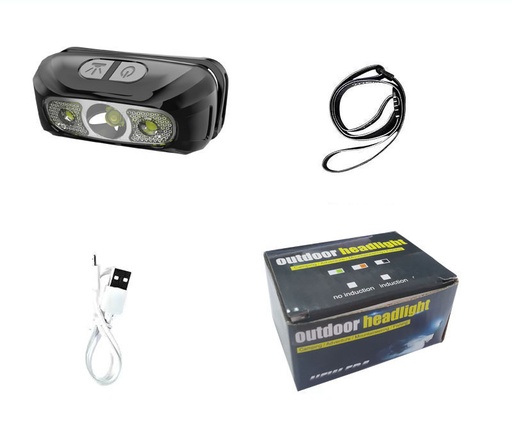 XPG Sensor Headlamp Built in Battery USB Rechargeable Outdoor Portable Night Light Headlamp