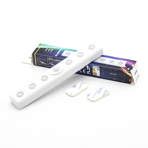 LED induction wardrobe night light DC4.5V warm light 0.5W battery model simple installation night light