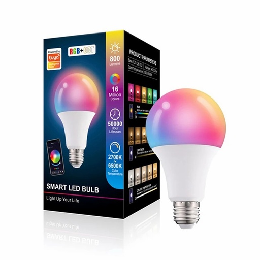 Tuya Smart Led Bulb Light 10W Bluetooth-compatible Lamp E27 RGBCW Led Lamp Color Changing Lamp RGB+CCT Decor Home