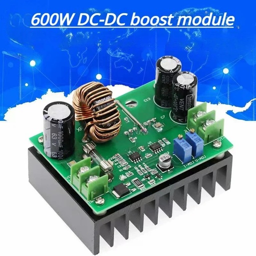 600W Boost Module Power Supply DC-DC Step Up Constant Current Voltage 12V-60V To 12v-80V Booster Converter
