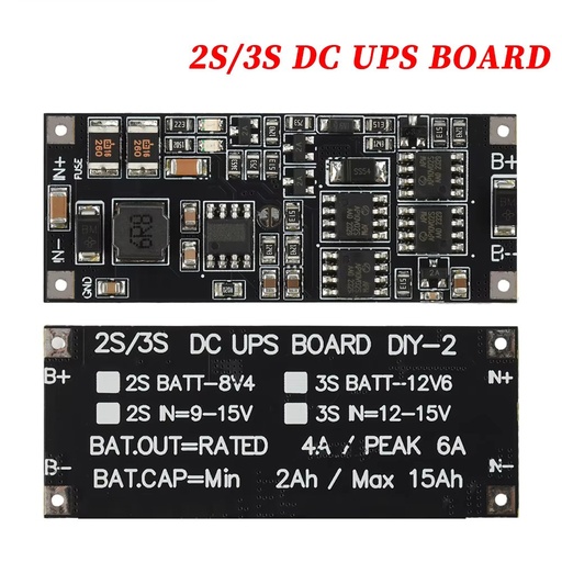 UPS Power Module 2S DC9V-15V 3S DC12V-15V 50W 4A charging protection module uninterruptible power supply control board