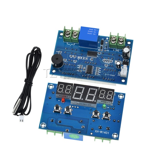 XH-W1401 DC12 intelligent digital display thermostat temperature controller upper and lower limit setting three windows synchronous display