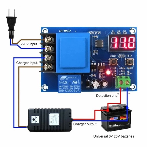 M602 CNC Battery Lithium Battery Charging Control Module Battery Charging Control Protection Board