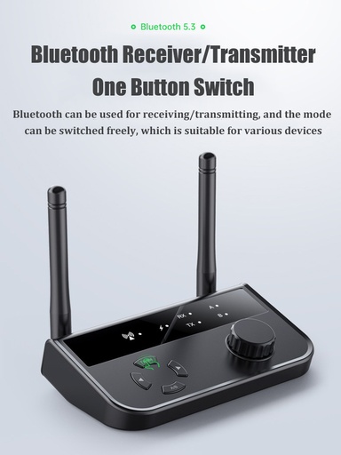 B39 Bluetooth 5.3 Audio Adapter 3.5mm AUX 2 RCA Stereo Music Wireless TWS Adapter