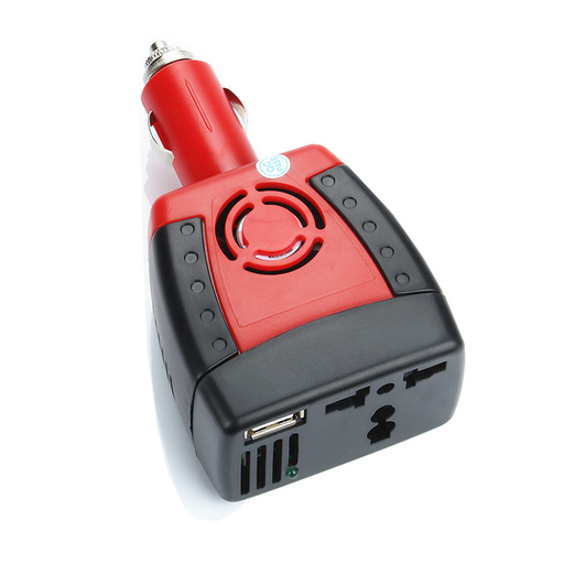 Car Inverter 150W 12V DC to 220V AC Power Supply Inverter Adapter with 2.1A USB Charger Port