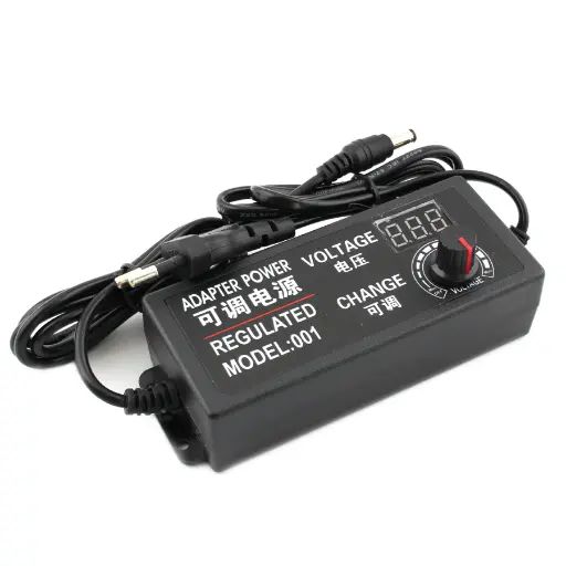 3-12V 5A 5.5*2.5mm Adjustable Voltage Power Charger with Display Dimming Adapter 60W Power