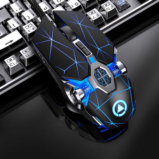 A7 2.4GHz Wireless Rechargeable Optical Mouse 7 Buttons 1600 DPI USB Gaming Office Silent Mice
