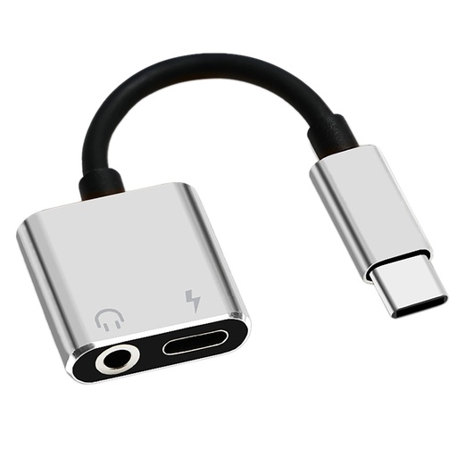 Z02 2-in-1 Type-C to 3.5mm aluminum alloy Adapter
