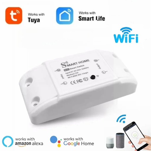 Tuya WiFi Smart Home Switch Relay Module Smart Life APP Voice Control Smartphone Remote Control Timer