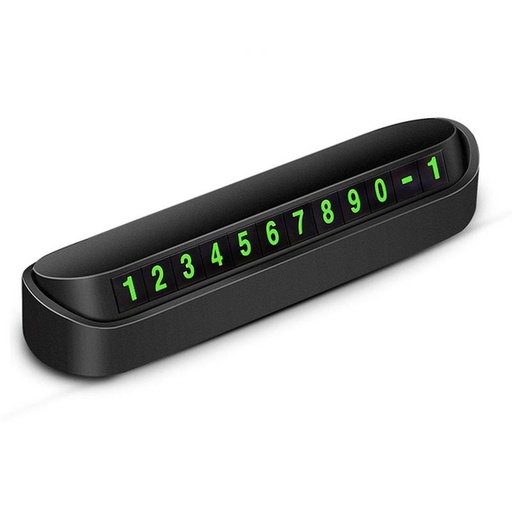 Luminous Glow-in-the-dark Car Temporary Parking Card Magnetic Hidden Telephone Number Plate Auto Park Stop Auto Accessories