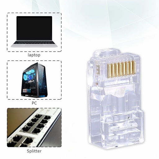 Cat5E RJ45 8P8C network cable connector